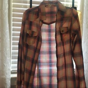 pink women’s flannel